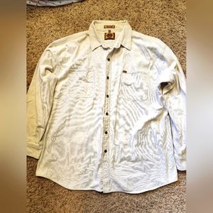 Justin Original Workgear Men's Thick Cotton Heavy Duty Button Down Shirt